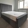 Cream bed And Mattress Image 3