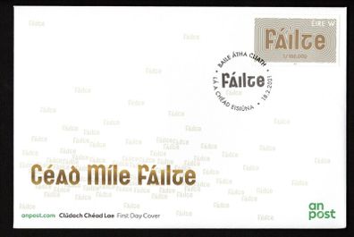 2021 Ireland Stamp for Ireland Commemorative Stamp An Post First Day Cover (FDC)