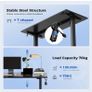 Electric Standing Desk, 160 x 60 cm Height Adjustable Sit Stand Desk with Splice Board and Memory Smart Pannel, Home Office Desks, Black Image 6