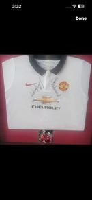 Wayne rooney x gary neville signed jersey