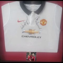 Wayne rooney x gary neville signed jersey