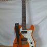 Richwood RE-130 Thinline Telecaster Electric Guitar - Amber Flame Top w/ P90 Pickups Image 6