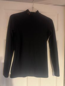 Under Armour ladies black long sleeve cold gear top size L UK12/14 EU40/42 Free post