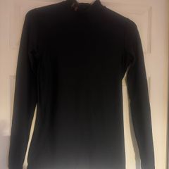 Under Armour ladies black long sleeve cold gear top size L UK12/14 EU40/42 Free post