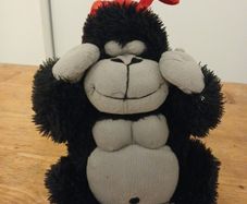 love you plush gorilla