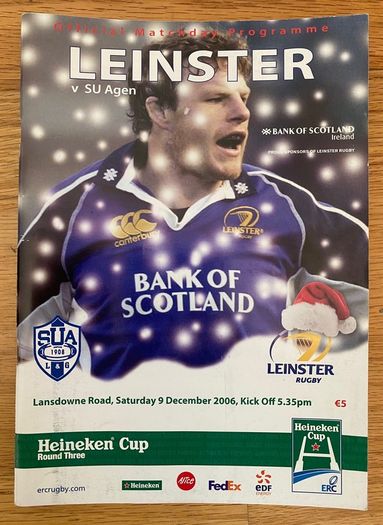 2006 Leinster v SU Agen - Heineken Cup Programme
