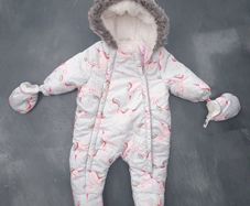 Babygirl snowsuit / pramsuit 0-3 months