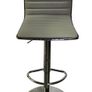 ALPHASON Colby Barstool -  adjustable High back faux leather, 360 Swivel - Grey Image 2
