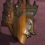 Vintage Thai Carved Face Temple Deity Image 4