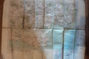 militaria 1931 cloth map, on offer