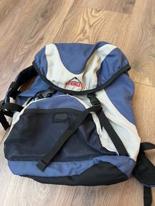 Ski backpack and Northface beanie