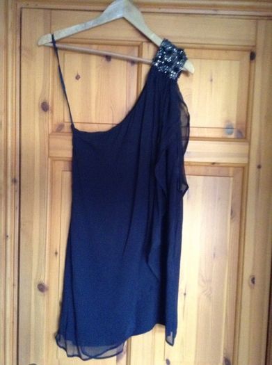 French Connection Party/Cocktail Dress one shoulder with embellishment