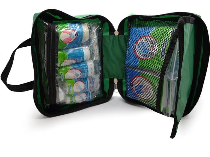 90 Piece Premium Kit Includes Eyewash, 2 x Cold (Ice) Packs and Emergency Blanket for Home, Office, Car, Caravan, Workplace, Travel - Astroplast First aid Kit Bag (FREE POSTAGE)