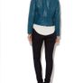 AS NEW - Mary Portas Aqua Marine soft genuine leather jacket Image 4