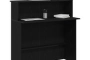 Reception Desk Black 100x50x103.5 cm