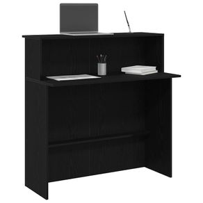 Reception Desk Black 100x50x103.5 cm
