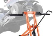 Lawn Mower Lift with Hydraulic Jack, 500 Lbs Weight Capacity, Solid Carbon Steel Lawn Mower Lift, Adjustable Movable Lawn Lifter for Riding Tractors