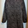 NEW  Black Wool Coat with Lace overlay Image 5