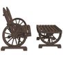 4 Piece Garden Lounge Set Solid Wood Fir Image 6