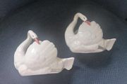 Pair of 1930s Czechoslovakian Swans
