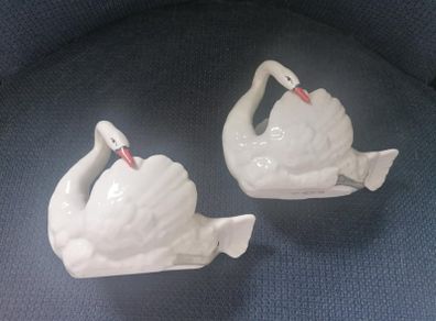 Pair of 1930s Czechoslovakian Swans