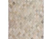 Rug Genuine Leather Patchwork 160x230 cm Diamond Grey