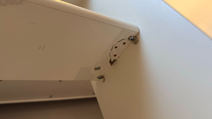 White bunk bed