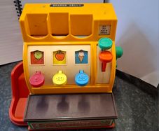 Vintage Fisher Price Cash Register  1970s