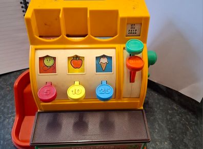 Vintage Fisher Price Cash Register  1970s