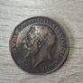 Great Britain UK 1912 One Penny George V Coin - free standard postage Image 2