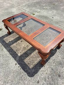 Large vintage rectangular coffee table