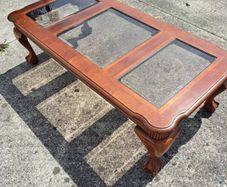 Large vintage rectangular coffee table