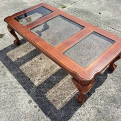 Large vintage rectangular coffee table