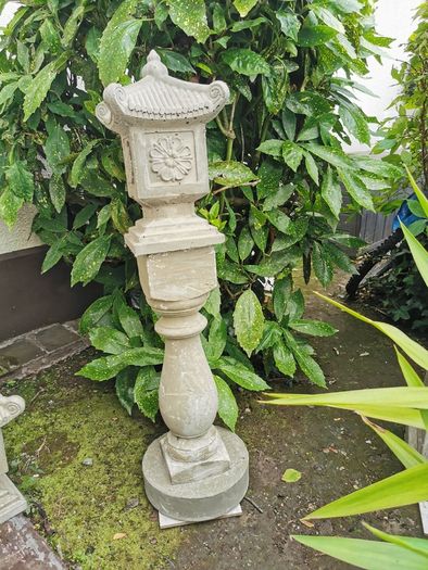 Asian Garden ornament -japanesse style pagoda on pedestal