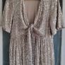 SERAPHINE Luxe Maternity Sparkle Tie-Knot Front Sz 12 (Rrp 79 Sterling) Image 2