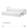Bed frame with under bed and storage Image 3