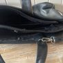 Tula black leather tote bag with a shoulder strap. Image 6