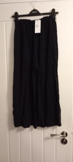 Black wide trousers, new 8