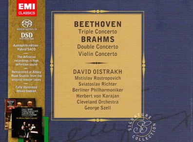 David Oistrach / Bethoven / Brahms 2 SACD - Triple Concerto, Double Concerto, Violin Concerto
