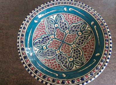 Large Moroccan Pottery Bowl