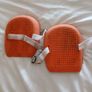 Heavy-Duty Rubber Work Knee Pads (Bright Orange) Image 4