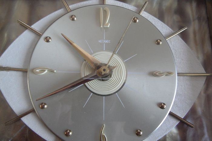 Old 1970's Clock Heavy Brass & Mother Of Pearl Finish Presented To Army  Comdi T. O' Neill Vice Captain Newlands 1973 & Its Working !