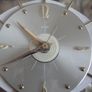 Old 1970's Clock Heavy Brass & Mother Of Pearl Finish Presented To Army  Comdi T. O' Neill Vice Captain Newlands 1973 & Its Working ! Image 2