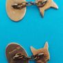 9 Ct Gold Gents "FOX" Cuff Links Sheffield 1972 8.1g Image 6