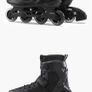 Adult inline skates black Image 3