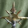Vintage Trench Art Crucifix Bullet Cross Religious Folk Jesus God Image 5