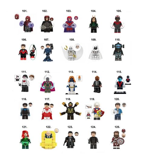 Marvel DC Super Hero Minifigures Lego Compatible (M-S)
