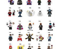 Marvel DC Super Hero Minifigures Lego Compatible (M-S)