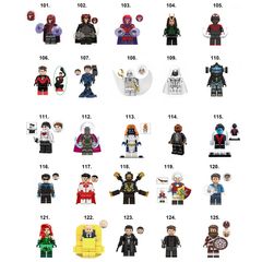 Marvel DC Super Hero Minifigures Lego Compatible (M-S)