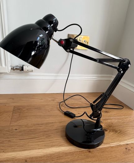 Lucide black study/desk lamp